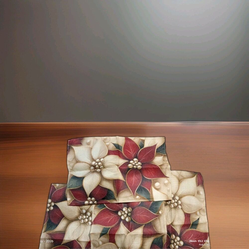 4 PCS Flower Placemats Floral Table Mats NonSlip Washable 12x18 Inch Decor